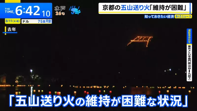 日本京都五山送火首次众筹：游客看到的是大字，山上扛着的是一整年的成本