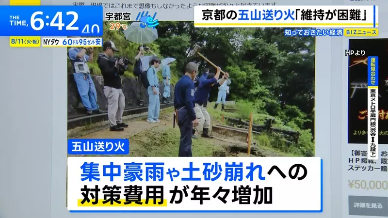 日本京都五山送火首次众筹：游客看到的是大字，山上扛着的是一整年的成本