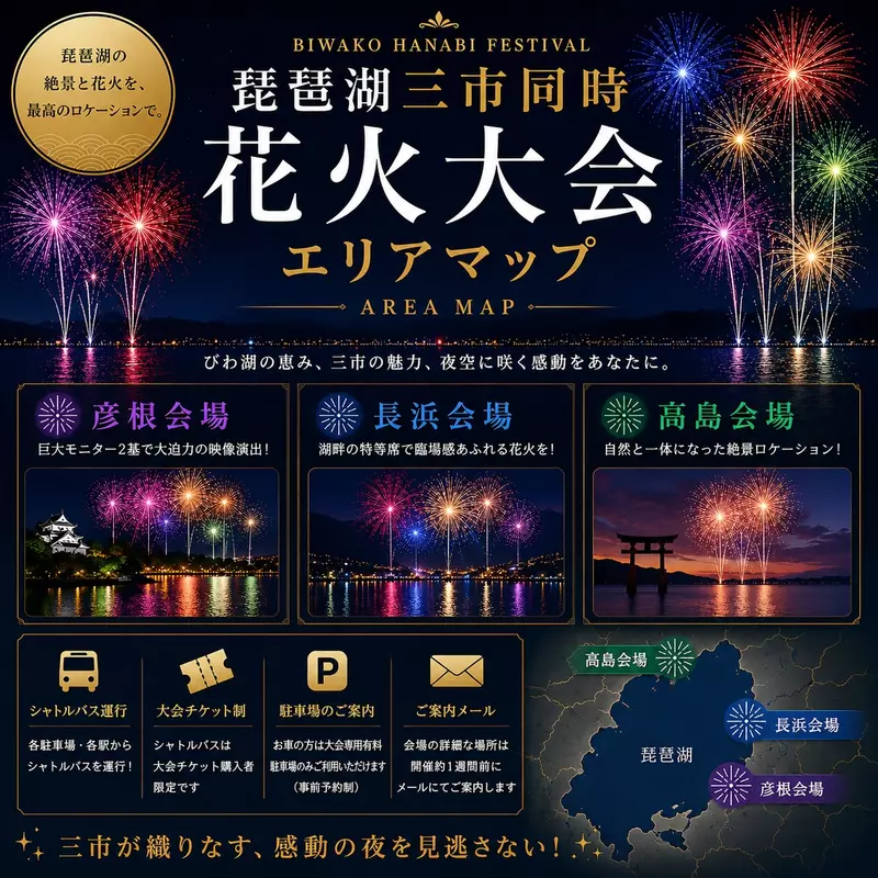 日本滋贺一场由AI海报撑起的琵琶湖烟火大会!票卖出去了,买票人却找不到主办方和退款! 日本滋贺一场由AI海报撑起的琵琶湖烟火大会!票卖出去了,买票人却找不到主办方和退款!