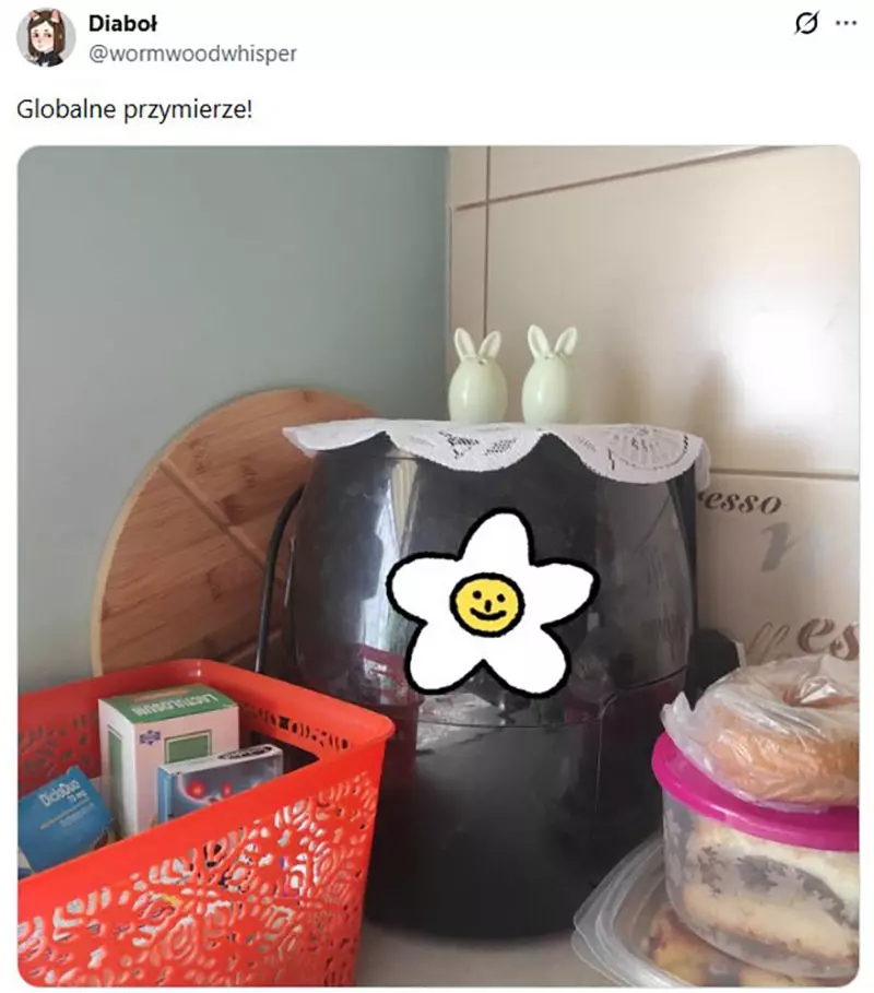 奶奶把蕾丝垫盖上气炸锅,网友笑着发现这套“防尘仪式”全世界都懂! 奶奶把蕾丝垫盖上气炸锅,网友笑着发现这套“防尘仪式”全世界都懂!