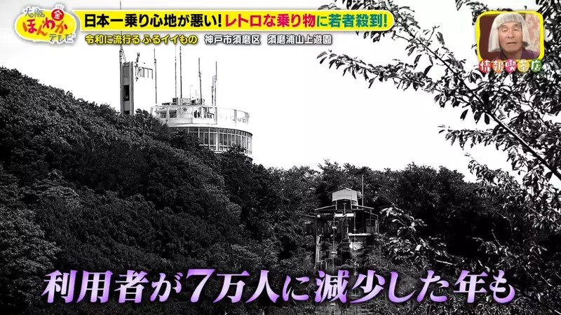 坐起来越颠,游客竟越想试!日本神户须磨浦山上游园靠60岁老车梯意外重新走红! 坐起来越颠,游客竟越想试!日本神户须磨浦山上游园靠60岁老车梯意外重新走红!
