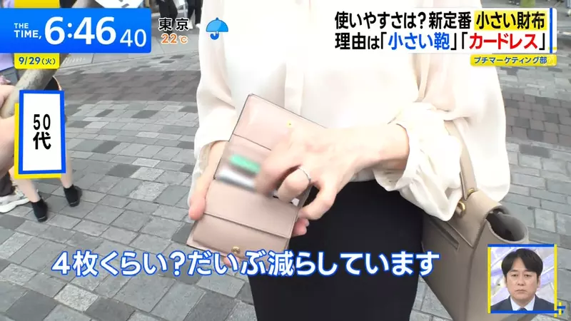日本电视台探访“小钱包热卖背后”!小包让钱包瘦身,手机减少卡片,现金却仍被留作备用! 日本电视台探访“小钱包热卖背后”!小包让钱包瘦身,手机减少卡片,现金却仍被留作备用!