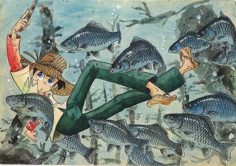美国读者初识《天才小钓手》便惊叹画功,作者女儿分享生前作画视频表达感谢 美国读者初识《天才小钓手》便惊叹画功,作者女儿分享生前作画视频表达感谢