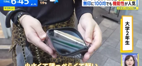日本电视台探访“小钱包热卖背后”！小包让钱包瘦身，手机减少卡片，现金却仍被留作备用！ - 奇趣星球报